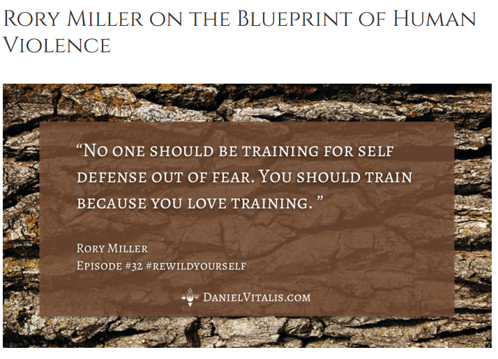 Rorry Miller on human violence podcast